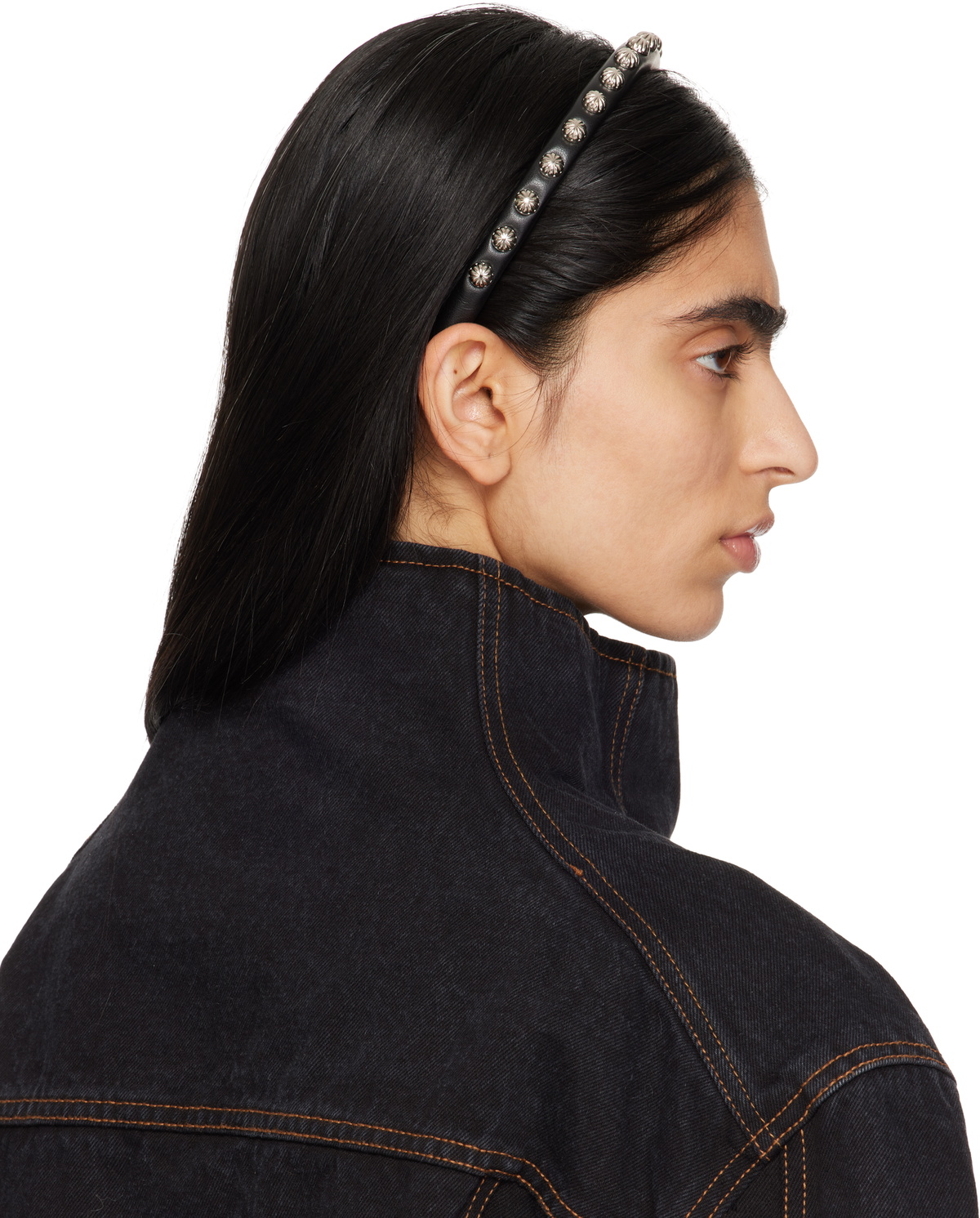 『TOGA』　LEATHER HEADBAND ブラック TOGA』 LEATHER HEADBAND ブラック｜TOGA TOO LEATHER HEADBAND