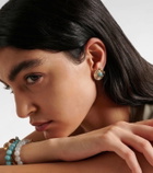 Ananya Chakra 18kt gold earrings with gemstones