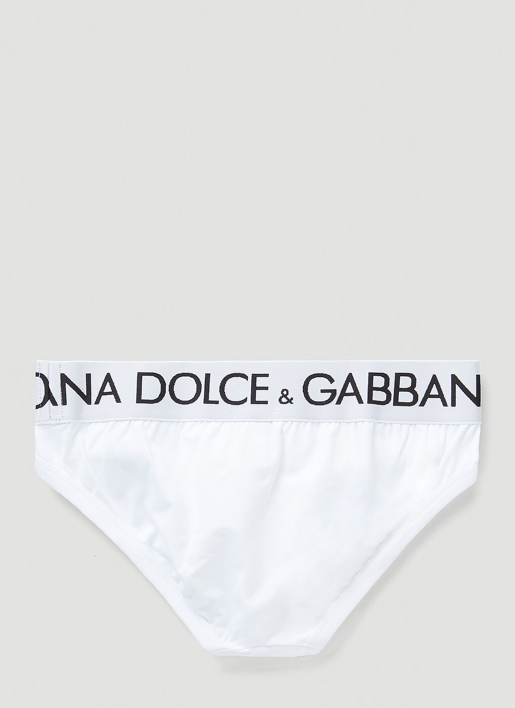 Logo Band Briefs in White Dolce & Gabbana
