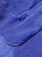 Nike Training - Logo-Embroidered Fleece Half-Zip Sweatshirt - Purple