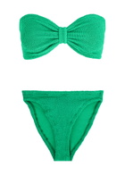 Hunza G Jean Seersucker Bikini - Green - One Size