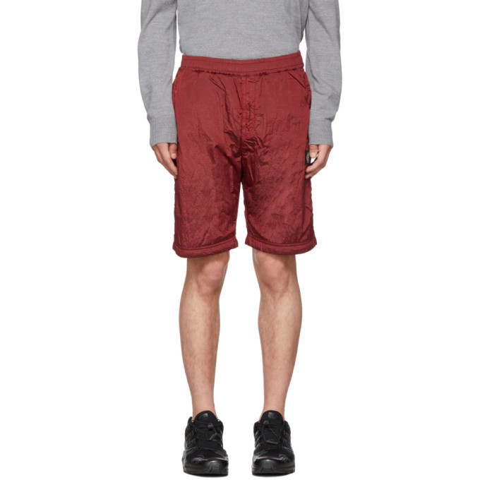 Photo: Stone Island SSENSE Exclusive Red Bermuda Shorts