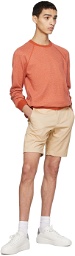 Vince Orange Birdseye Sweatshirt