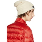 Moncler Off-White Knit Beanie