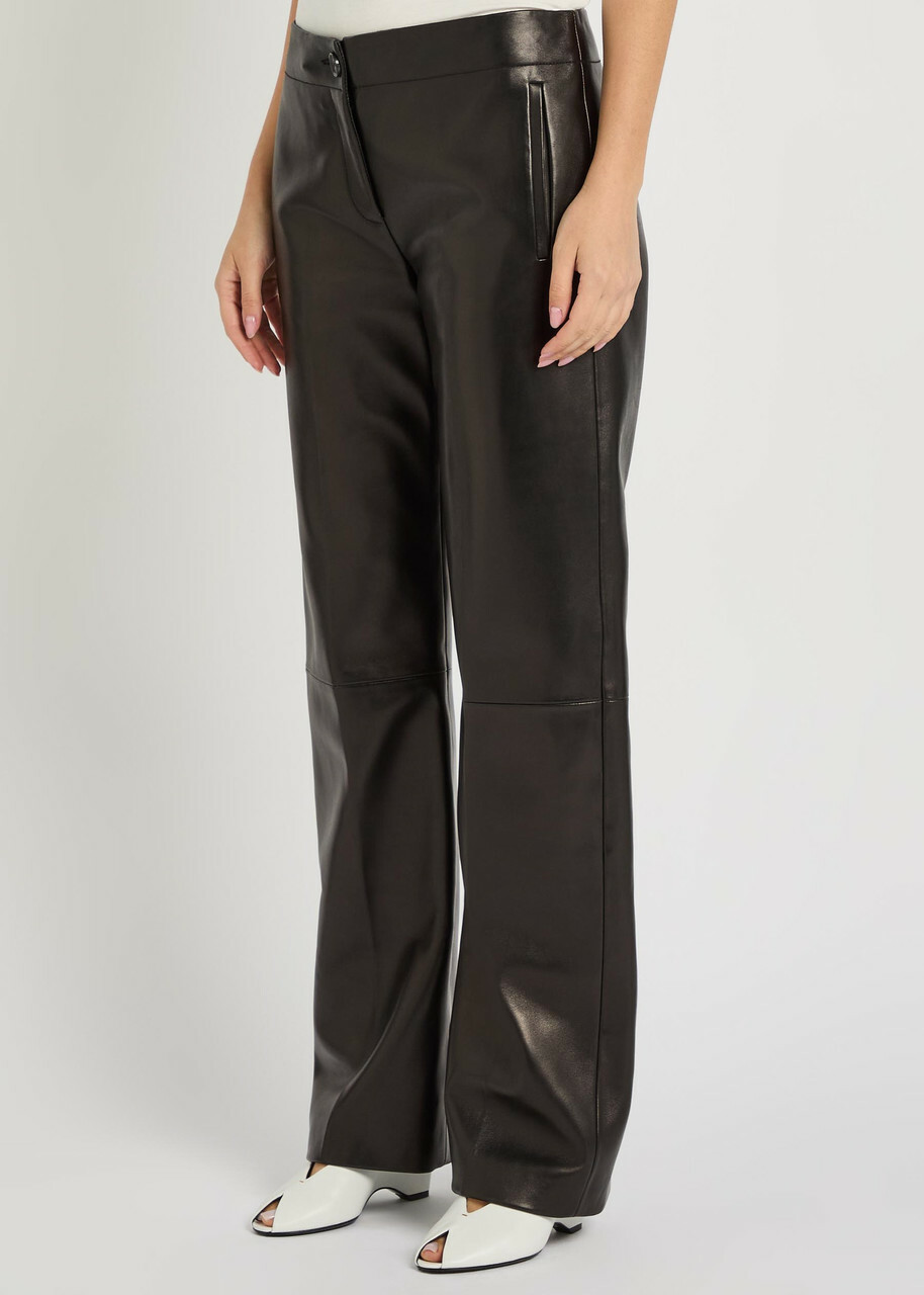 Khaite Mita Straight-leg Trousers Black