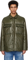 Jil Sander SSENSE Exclusive Green Down Jacket