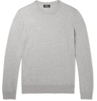 A.P.C. - Julien Mélange Cotton and Cashmere-Blend Sweater - Gray