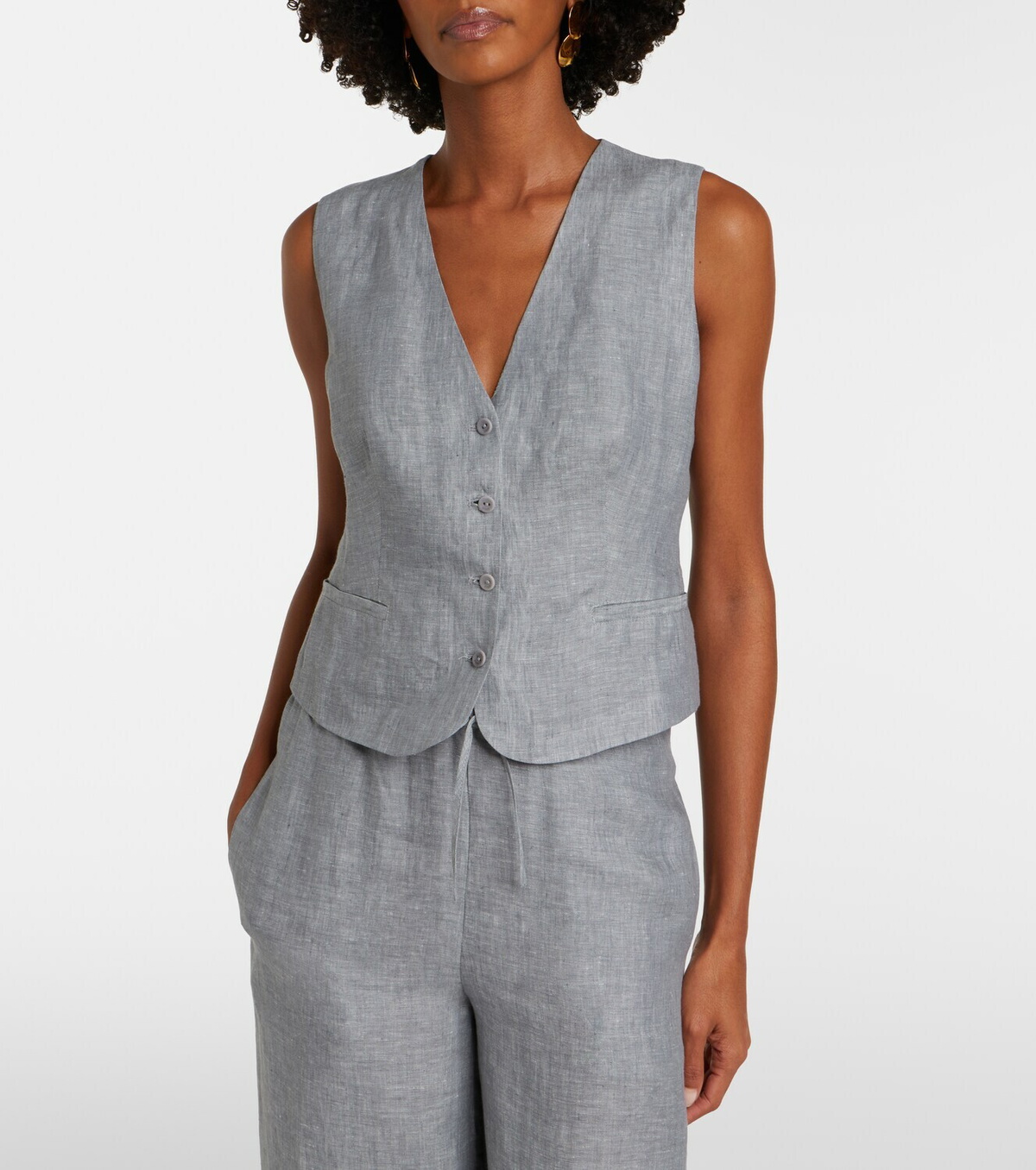Eres Créatif linen vest