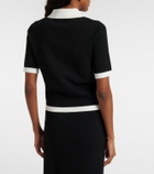 Nina Ricci Ribbed-knit polo shirt