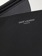 SAINT LAURENT - Pebble-Grain Leather Billfold Wallet