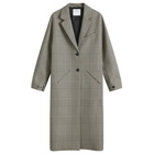 Courrèges Women's Long Coat in Sand/Mud Brown