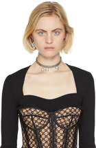 Gucci Silver Script Choker Necklace