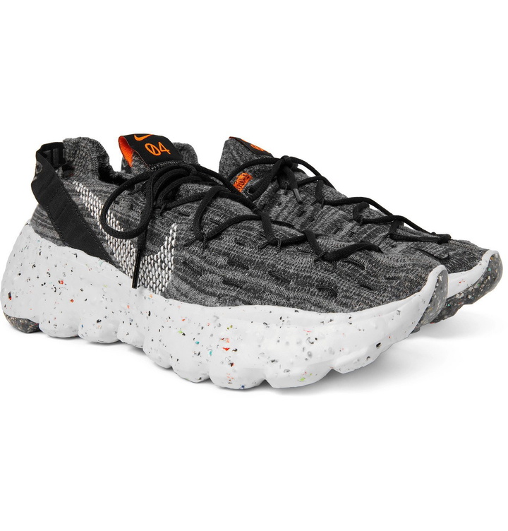 Photo: NIKE - Space Hippie 04 Stretch-Knit Sneakers - Gray