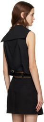 J KOO Black Sailor Collar Blazer