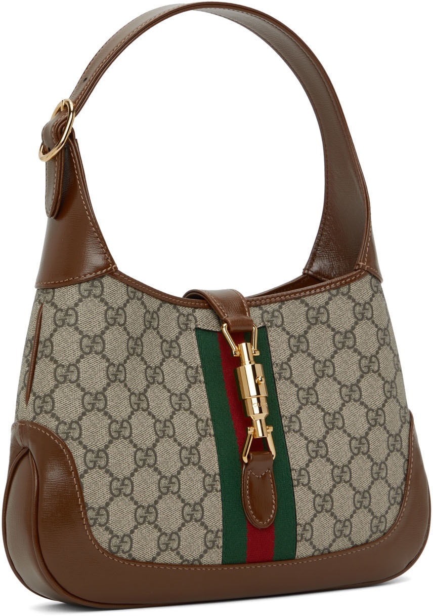 Beige Jackie 1961 small GG-Supreme canvas bag, Gucci
