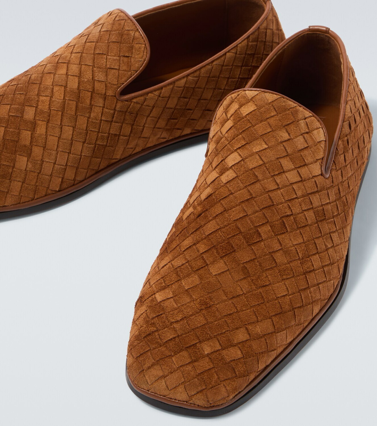 Bottega Veneta Palazzo Intrecciato suede loafers