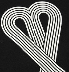 AMI - Logo-Print Cotton-Jersey T-Shirt - Black