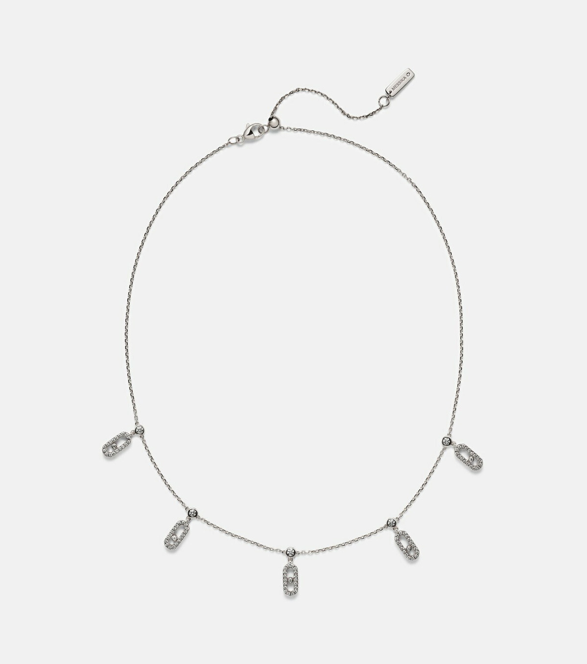 Messika Move Uno 18kt white gold choker with diamonds