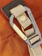 Master-Piece - Leather-Trimmed Nylon-Twill Belt Bag