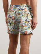 Vilebrequin - Mahina Straight-Leg Mid-Length Recycled Swim Shorts - Blue