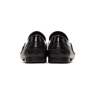 Versace Black Croc Medusa Loafers