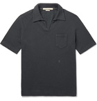 Massimo Alba - Loopback Cotton and Linen-Blend Polo Shirt - Blue