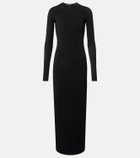 Wardrobe.NYC Semi-sheer jersey midi dress