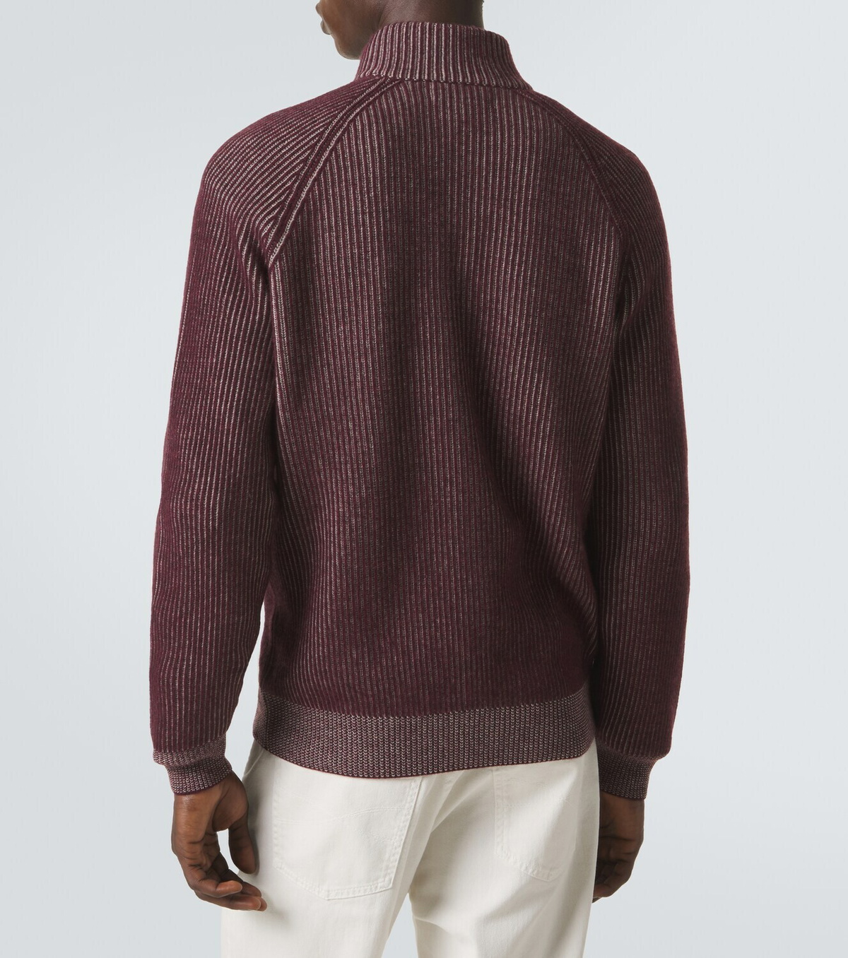 Brunello Cucinelli Ribbed-knit cashmere zip-up cardigan