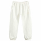 Needles Men's Zipped Sweat Pant in Off-White