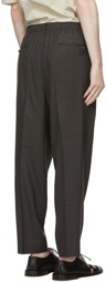 N.Hoolywood Black Check Wide Trousers