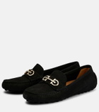Ferragamo - Double Gancini suede loafers