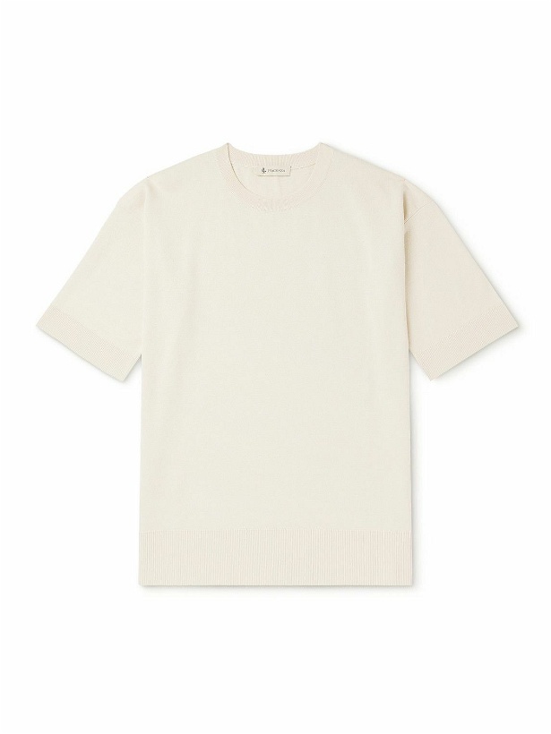 Photo: Piacenza Cashmere - Silk and Cotton-Blend T-Shirt - Neutrals