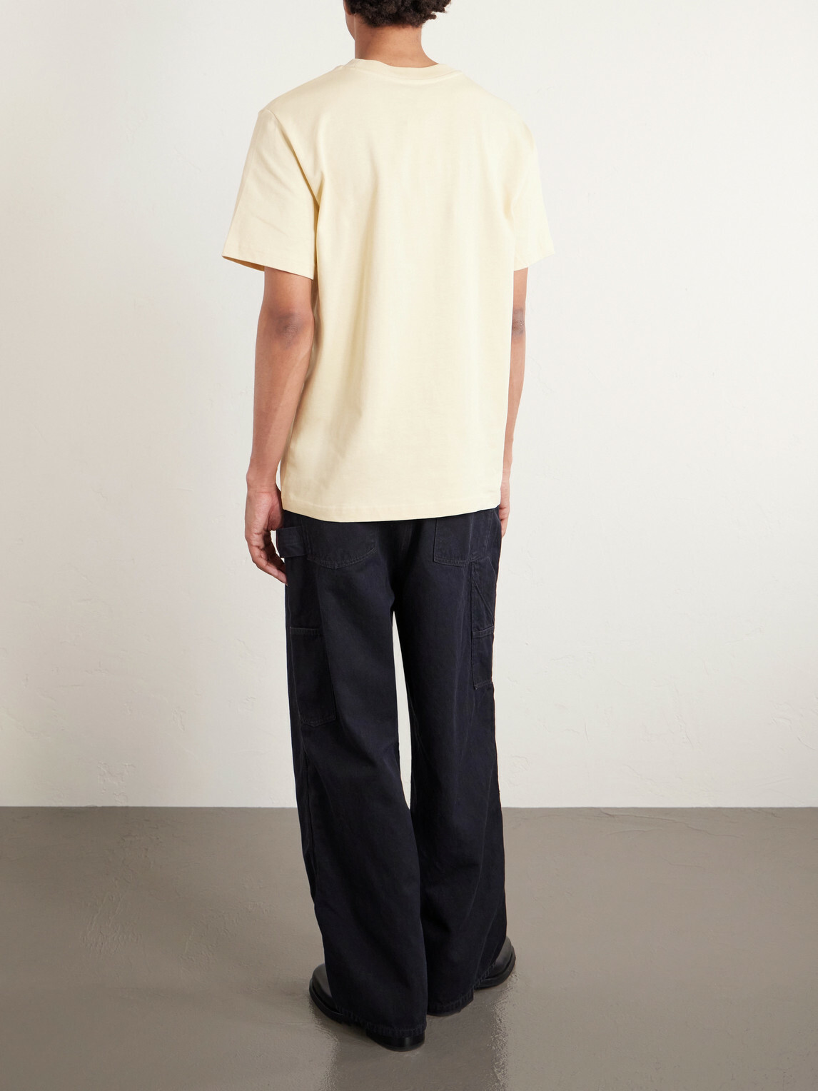 A.P.C. - Standard Grand VPC Logo-Flocked Organic Cotton-Jersey T-Shirt - Yellow