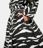 Alaïa Zebra-print cotton coat