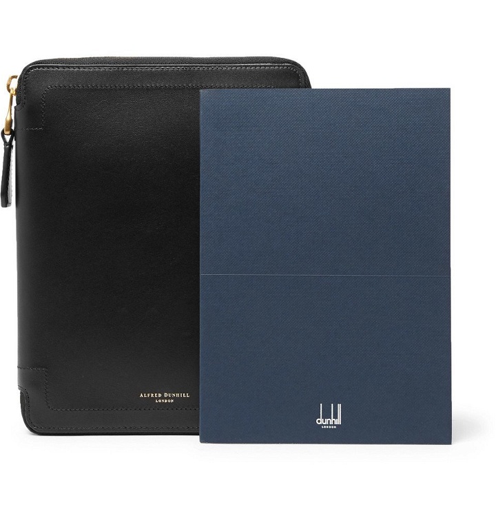 Photo: Dunhill - Duke A5 Zip-Around Leather Notebook Cover - Men - Black