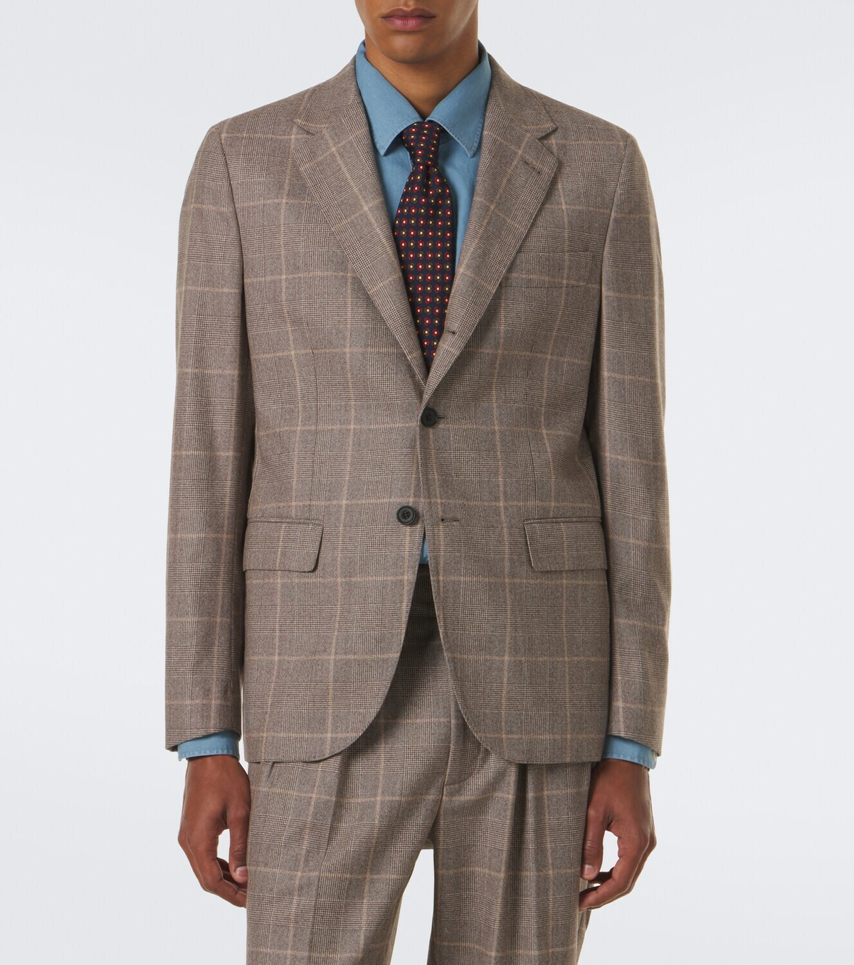 Rubinacci Checked virgin wool blazer