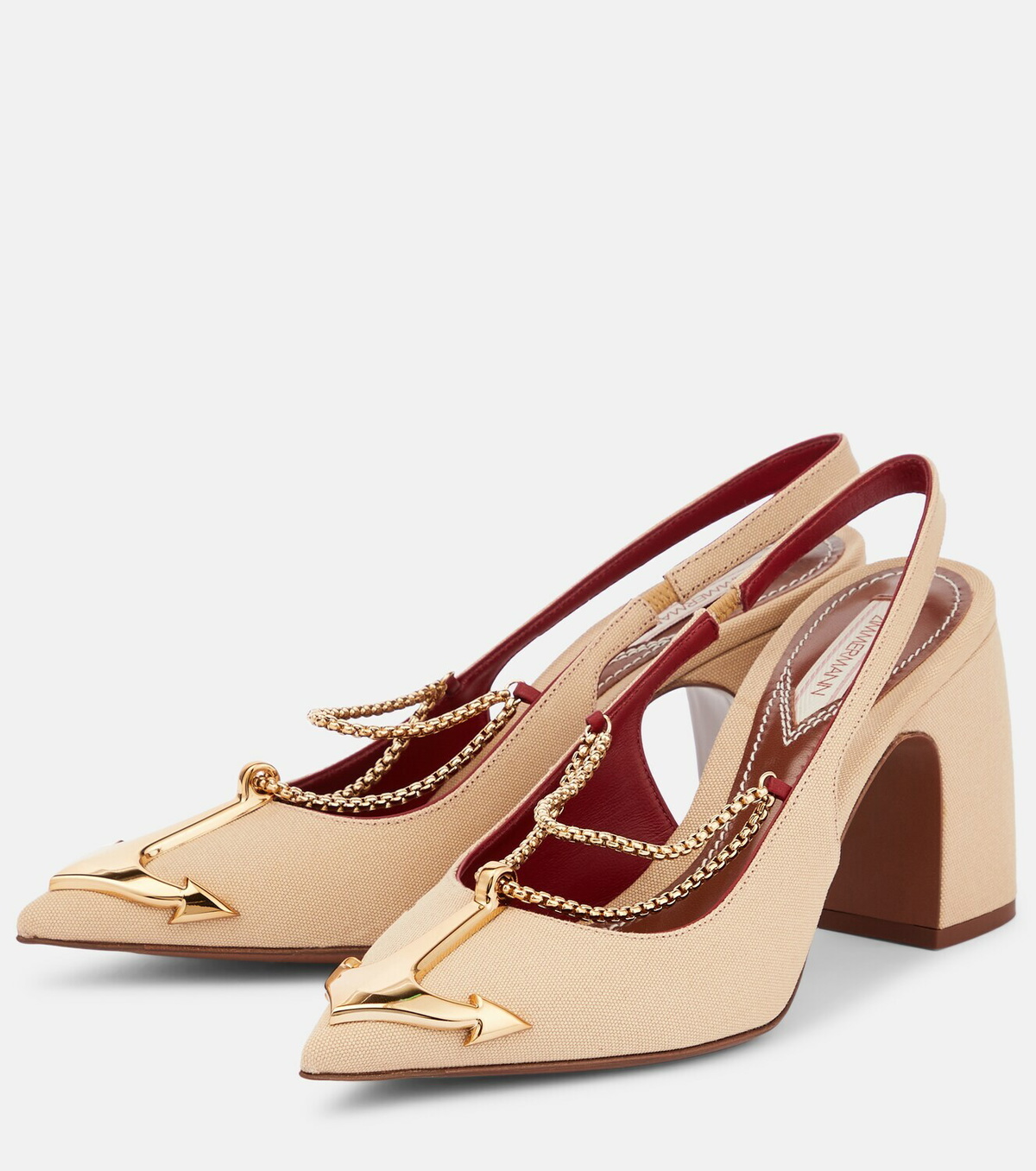 Zimmermann - Overboard embellished slingback pumps