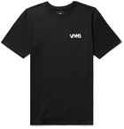 Vans - Dark Times Logo-Print Cotton-Jersey T-Shirt - Black