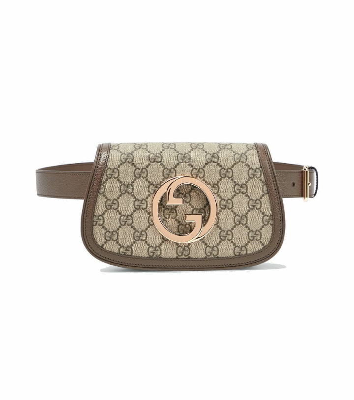 Photo: Gucci - Gucci Blondie leather-trimmed belt bag