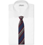 Bigi - 8cm Striped Silk and Wool-Blend Jacquard Tie - Multi