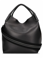 LORO PIANA Large Bale Leather Top Handle Bag