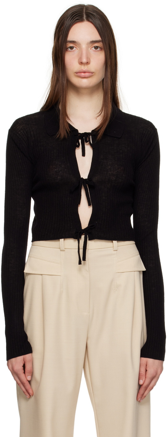 Filippa K Black Tie Cardigan Filippa K