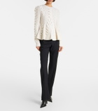 McQueen Cable-knit wool and cashmere sweater