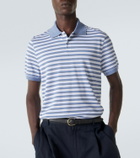 Dunhill Striped silk and cotton polo shirt