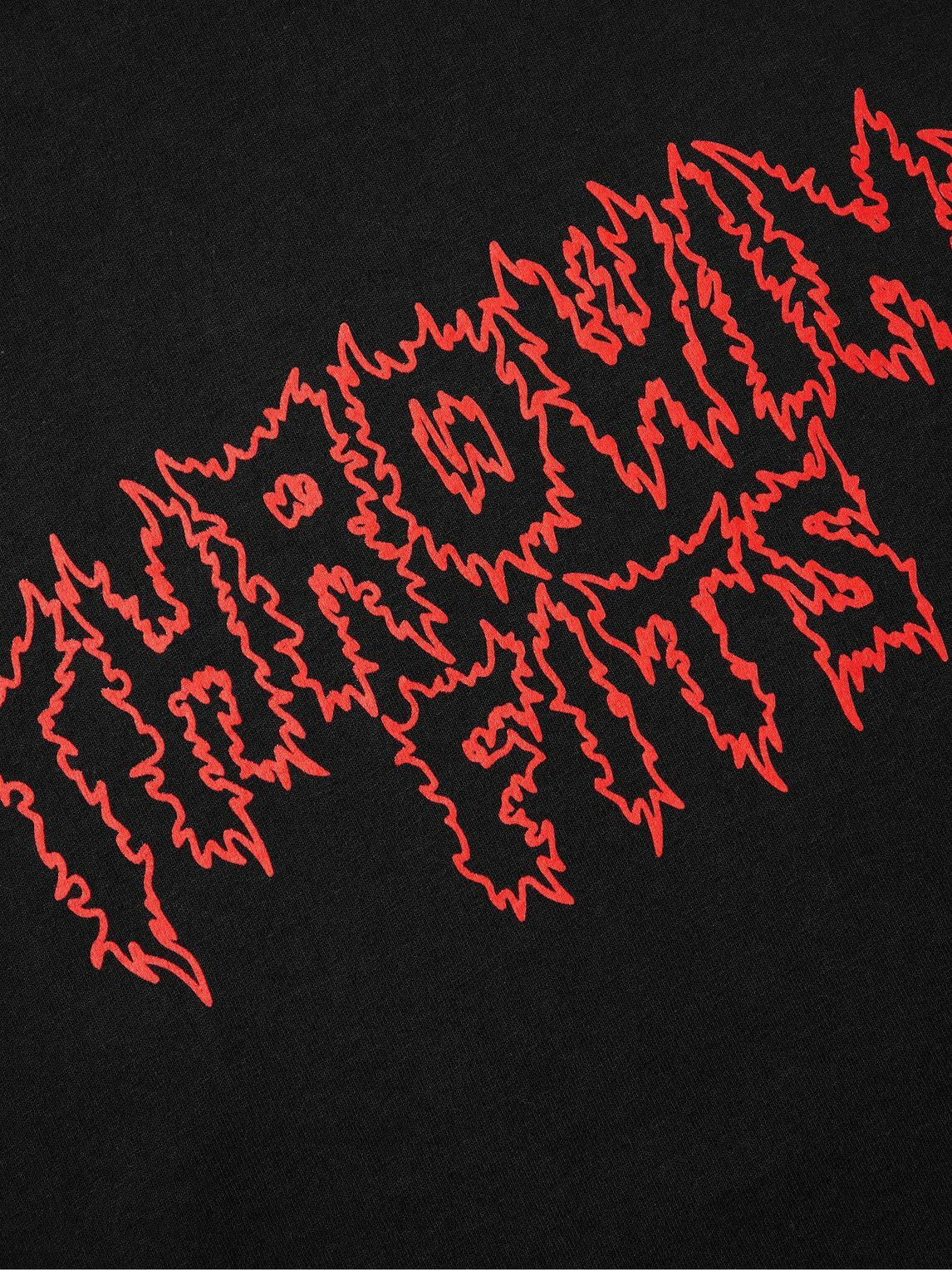 Throwing Fits LogoPrint CottonJersey TShirt Black