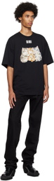 VTMNTS Black Cute Cat T-Shirt