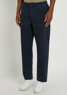 Wax London Tapered Cotton-twill Trousers Navy