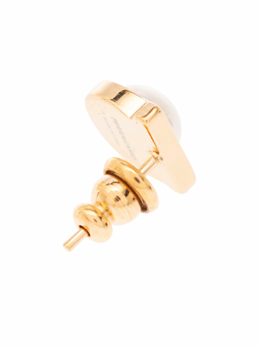 Ferragamo Gold-colored Earrings With Gancini Detail In Brass
