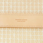 Master-Piece Men's Lattice Document Case - A4 Size in Beige