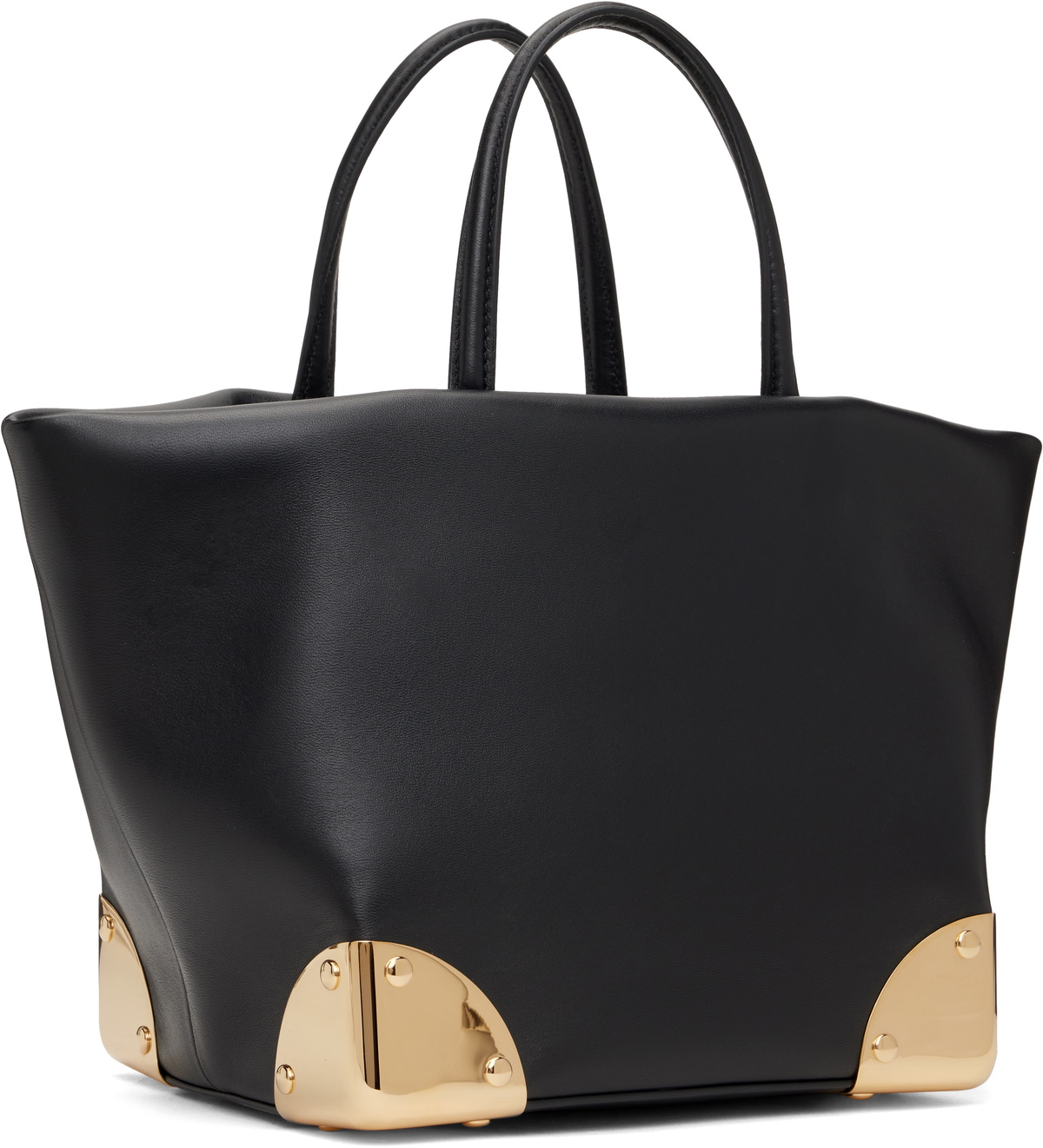 sacai Black Corner Metal Small Tote Sacai